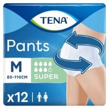 Image of TENA Unisex Incontinence Pants Super Medium Size 12 per pack