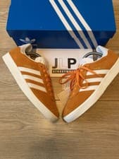 Image of adidas Originals Gazelle Trainers Sneakers Orange White IG2091 Size 6.5 UK New