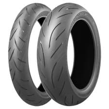 Image of TYRE PAIR BRIDGESTONE 120/70-17 S21 (M) DOT22 + 160/60-17 S21