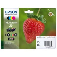 Image of OEM Genuine EPSON 29 STRAWBERRY Combo Multipack T2986 XP 235 332 335 432 435 UK