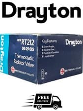 Image of 15MM DRAYTON (FORMERLY LIFESTYLE) RT212 ANGLED THERMOSTATIC RADIATOR VALVE TRV