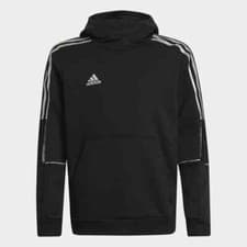 Image of Adidas TIRO REFLECTIVE HOODIE SWEATSHIRT Boys Unisex Age 7-15 Years