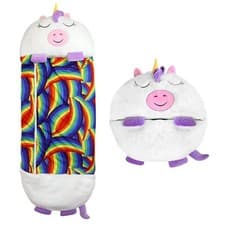 Image of Kids Sleeping Bag Ages 2-6 and 7-11 years Soft Warm Toddler Camping Sleep Child