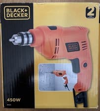 Image of Black & Decker 450W Hammer Drill BEH201 Corded Compact Lightweight 10mm Keyed