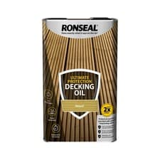Image of RONSEAL Ultimate Protection Decking Oil Natural 5L 5 Litre,