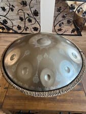 Image of Handpan Drum |Gold MANDALA | 10 Notes 432/ 440 Quality Steel. Tuning Warranty