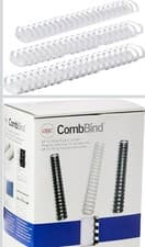 Image of GBC Binding Combs Plastic 21 Ring 450 A4 51mm 50 Pcs Sheets New