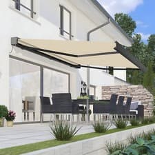 Image of Primrose Awnings Electric Full Cassette Awning With Remote Control and Lights