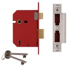 Image of UNION J2201-PL-2.50 2201 5 Lever Mortice Sashlock Brass Finish 65mm 2.5in Box
