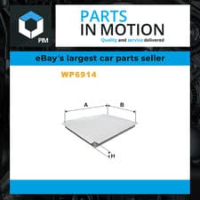 Image of Pollen / Cabin Filter fits MERCEDES A190 W168 1.9 99 to 04 M166.990 Wix Quality