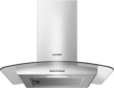 Image of Chimney Cooker Hood 60cm GLAV17SS-60 with LED Light & Glass Extractor Hoods, 60