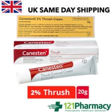 Image of Canesten 2% Thrush Cream - 20g Max Strength- NEXT DAY DEL - soothes MEN | WOMEN