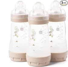 Image of MAM Easy Start Anti-Colic Baby Bottles 260ml 3 Pack Self Sterilising