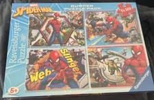 Image of Ravensburger Marvel Spider-Man 4 x 100 Piece Bumper Puzzle Pack New Sealed