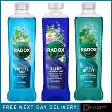 Image of RADOX BATH SOAK 500ML MUSCLE SLEEP AROMATHERAPY STRESS RELIEF MINERAL LIQUID NEW