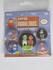 Image of SUPER MARIO BROTHERS OFFICIAL BADGE PACK.