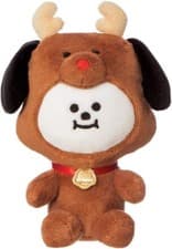 Image of AURORA BT21 WINTER HOLIDAY CHIMMY SMALL PLUSH 5" Brown Official SOFT TOY BTS