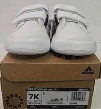 Image of adidas Grand Court 2.0 CF I White/Black Toddler's Sneakers-Asst Size 7K.