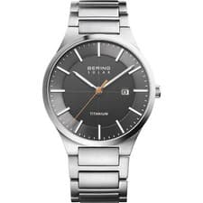 Image of Bering Men's Wristwatch Solar Titanium - 15239-779 Stainless Steel