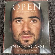 Image of Open: An Autobiography - Audio CD By Andre Agassi Audiobook 5 Disc BRAND NEW