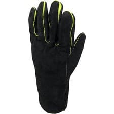 Image of Kew Gardens Gauntlet Gardening Gloves Black / Green XL Pack of 1