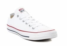 Image of Converse All Star Low Top WOMENS & MENS Canvas Trainers Shoes - White