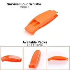 Image of Loud 120db Emergency Lifeboat Signal Distress Whistle Survival Solas Nato Orange
