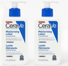 Image of 2x CeraVe Daily Moisturising Lotion for Dry to Very Dry Skin 236ml (Total 472ml)