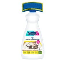Image of Pet Mess Urine Wee Stain and Odour Remover with Carpet Brush Dr Beckmann 650ml