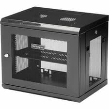 Image of Startech 2-Post 9U Wall Mount Network Cabinet 19" Wall-Mounted Server Rack for D