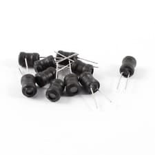 Image of 10PCS 2 Leads 20MH 6x8 6mmx8mm Radial Leaded Power Inductors Black