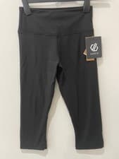 Image of Dare 2b Influential Three Quarter Length Leggings UK 8 EU 34 Black RRP £40