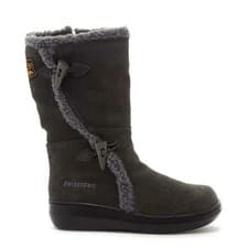 Image of Rocket Dog Slope Womens UK 3 EU 36 Charcoal Cow Suede Mid Calf Fur Winter Boots