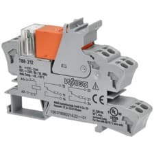 Image of WAGO 788-312 24VDC 8A DPDT-CO DIN Rail Mountable Relay Module