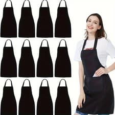 Image of 1/2PCS Adjustable Apron Polyester Cooking Kitchen BBQ Chef Pocket Durable