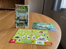 Image of Pikmin 3 Deluxe w/ Sticker Sheet & Microfibre Cloth Switch PAL New Sealed