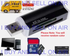 Image of USB Memory Card Reader Adapter All In One for Micro SD MMC SDHC TF M2 MS Duo