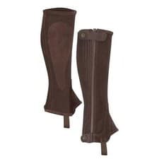 Image of Shires Moretta Suede Half Chaps - Brown