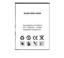 Image of Replacement Battery Compatible For DORO 7010 7011 7781 780X 730X - 1600MAH