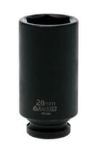 Image of Teng Tools 920628N - 1/2" Drive 6pt Deep Impact Hexagon Socket (DIN) - 28mm