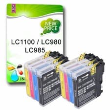 Image of Multipack Ink Cartridge fits Brother LC980 LC1100 LC985 DCP-195C MFC-255CW