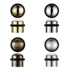 Image of Door Stop Solid Domed Top Floor Mounted Stopper 31mm Diameter By Zoo Hardware
