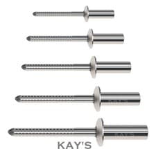 Image of SEALED POP RIVETS CLOSED DOME HEAD BLIND SEALING STAINLESS STEEL 3.2mm 4mm 4.8mm