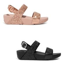 Image of FitFlop Lulu Back-Strap Womens Polyurethane Buckle Casual Sandals