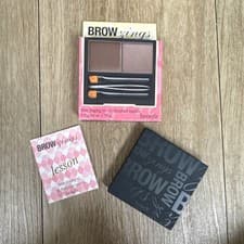 Image of Benefit Brow Zings LIGHT Browzings Shaping Kit - Powder, Wax, Brush, Tweezers
