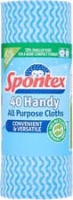 Image of Spontex 40 Handy All Purpose Cleaning Cloths on a Roll