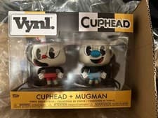 Image of Brand New Funko VYNL Cuphead Mugman 2-Pack Vinyl Collectible Rare Gamestop!
