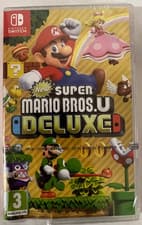 Image of New Super Mario Bros. U Deluxe Nintendo Switch NEW/Heavily damaged box