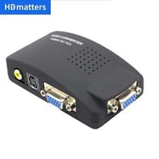 Image of AV to VGA Converter Switch Box Vga+S-Video+Composite RCA to VGA Cable Converter