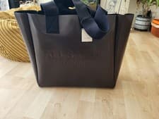 Image of Allsaints Large Izzy Chocolate Brown Leather Tote Bag BNWT